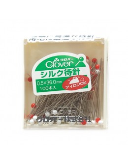 Clover 22-735 Silk Pins Boxed (100 ea.)
