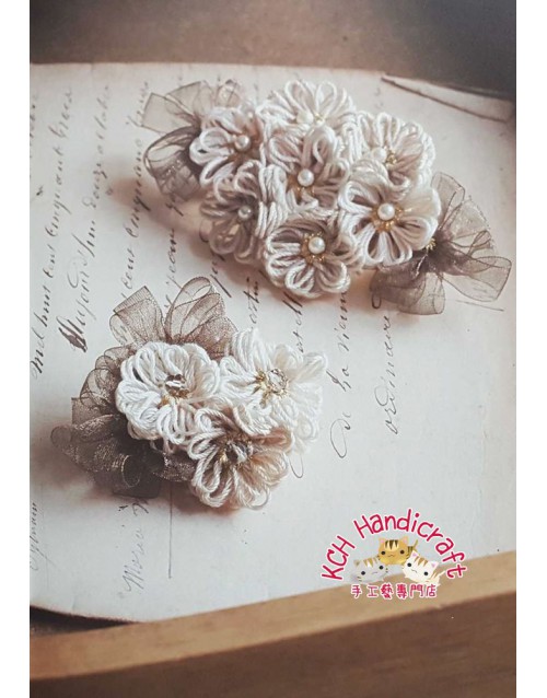 花あみルームミニで作る小さなお花のアクセサリーと小物
