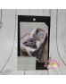 79-726 Clover 鉤織紫色胸花扣針