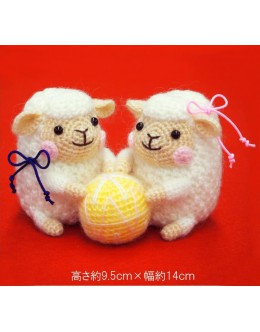 Hamanaka H301-471 鉤織羊夫婦與手鞠材料包