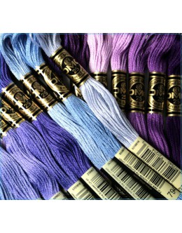 DMC Art.117 25號全棉繡花線 紫/藍色系列