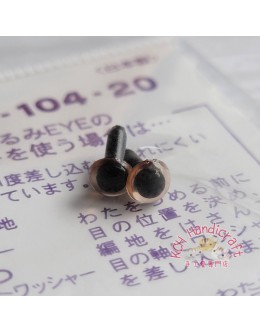 Hamanaka H220-104-20 透明淺棕色水晶眼 (4.5mm)