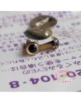 Hamanaka H220-104-8 Gold Crystal Eyes (4.5mm)