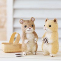[H441-325] Hamanaka Felt Wool kit - Hamster