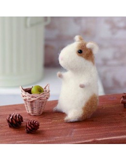 [H441-337] Hamanaka Felt Wool kit - Cute little Hamster