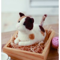 [H441-339] Hamanaka Felt Wool kit - Lovely kitten