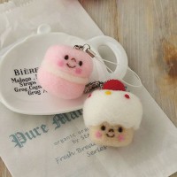 [H441-356] Hamanaka Felt Wool kit - Marcaon & Cake Cleaner Ball