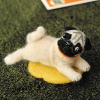 [H441-363] Hamanaka 羊毛氈材料包 - 八哥犬