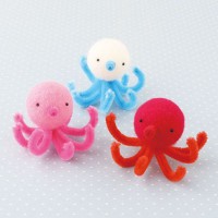 [H441-383] Hamanaka Felt Wool kit - Octopus Three Brothers
