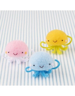 [H441-384] Hamanaka Felt Wool kit - Jellyfish Three Brothers