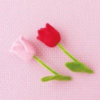 [H441-389] Hamanaka Felt Wool kit - Tulip