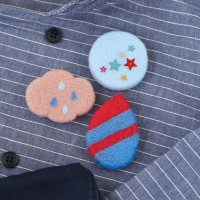 [H441-391] Hamanaka Felt Wool kit - Sky of Fragments Brooch