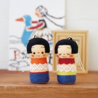 [H441-412] Hamanaka Felt Wool kit - Kokeshi Doll