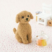 [H441-421] Hamanaka 羊毛氈材料包 - 玩具貴婦犬