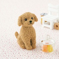 [H441-421] Hamanaka Felt Wool kit - Toy poodle