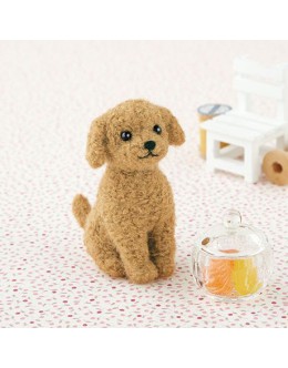 [H441-421] Hamanaka Felt Wool kit - Toy poodle