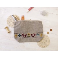 [YS-6] Sunfelt Felt Wool kit - Embroidery Linen Pouch