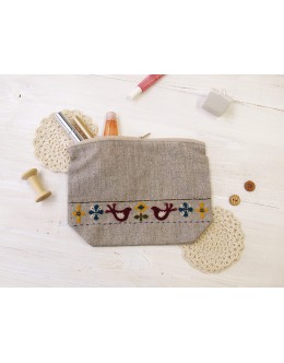 [YS-6] Sunfelt Felt Wool kit - Embroidery Linen Pouch