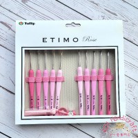 Tulip TEL-001 ETIMO Rose Lace Hook & Crochet Hook with Cushion Grip Set