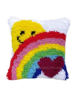 Custom Latch Hook Cushion