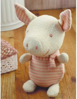Hamanaka H434-519 Organic Cotton Series Baby Pig Sewing Kit